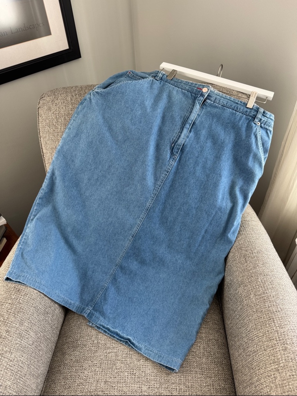 Plus Sized Denim Skirt